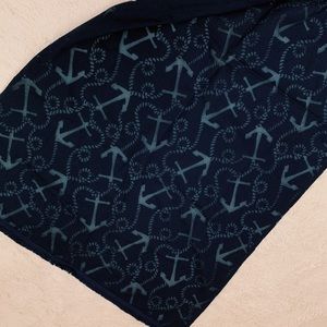 NWOT Lilly Pulitzer navy anchor scarf